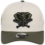 Oakland Athletics MLB Chrome Olive New Era 9FORTY