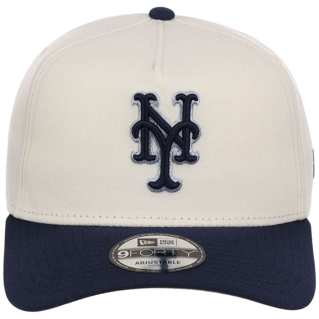 New York Mets MLB Chrome x Navy FASHION CORE New Era 9FORTY A-Frame