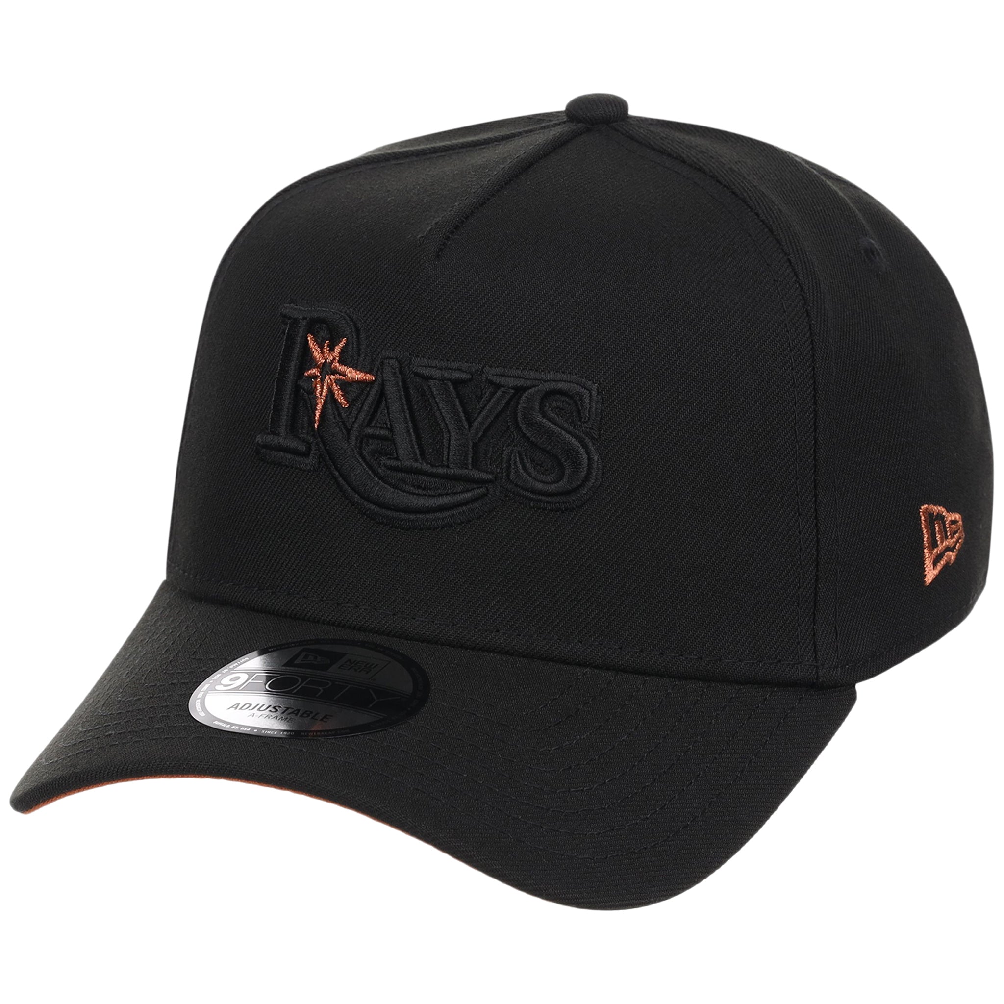 Tampa Bay Rays MLB Black x Rust FASHION CORE New Era 9FORTY A-Frame