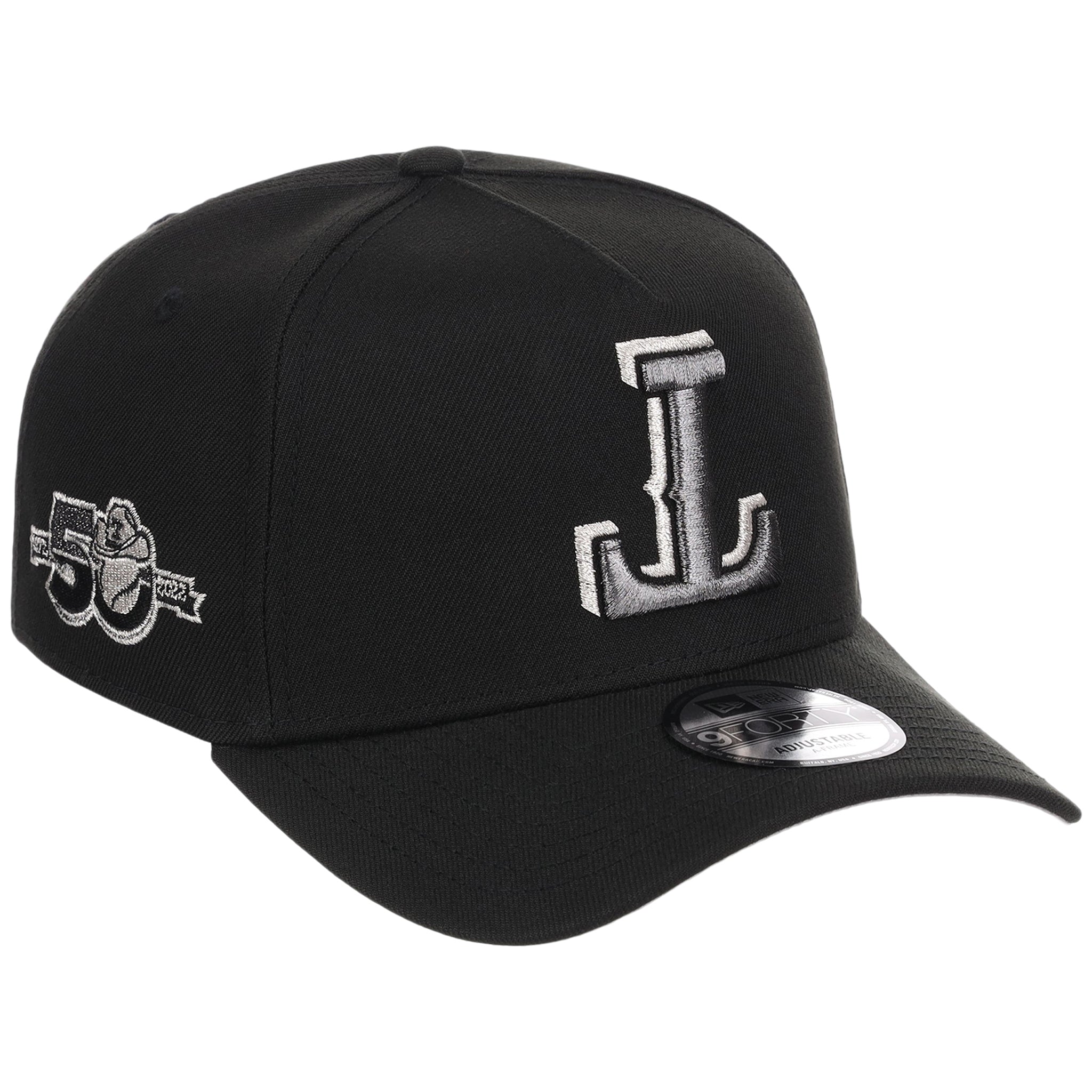 Texas Rangers MLB Flipmode 2.0 Liquid Titanium New Era 9FORTY A-Frame (Black/Black/Gray)