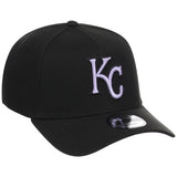 Kansas City Royals MLB Black x Lavender FASHION CORE New Era 9FORTY A-Frame