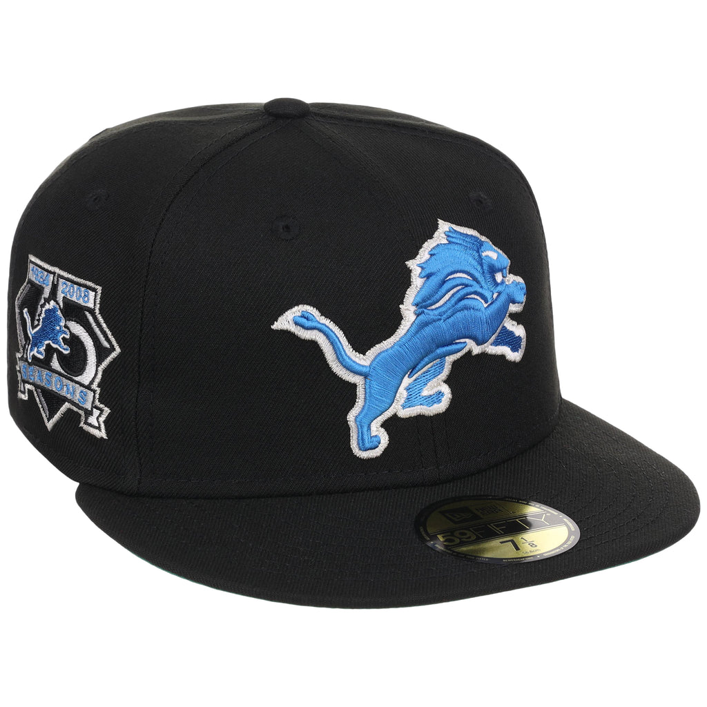 Detroit Lions NFL Black Dome New Era 59FIFTY