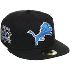 Detroit Lions NFL Black Dome New Era 59FIFTY
