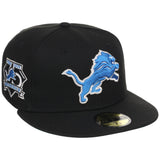 Detroit Lions NFL Black Dome New Era 59FIFTY
