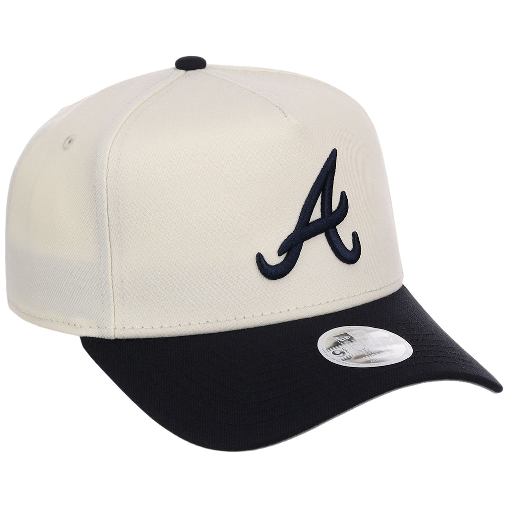 Atlanta Braves Women's New Era 9FORTY Chrome OTC A-Frame