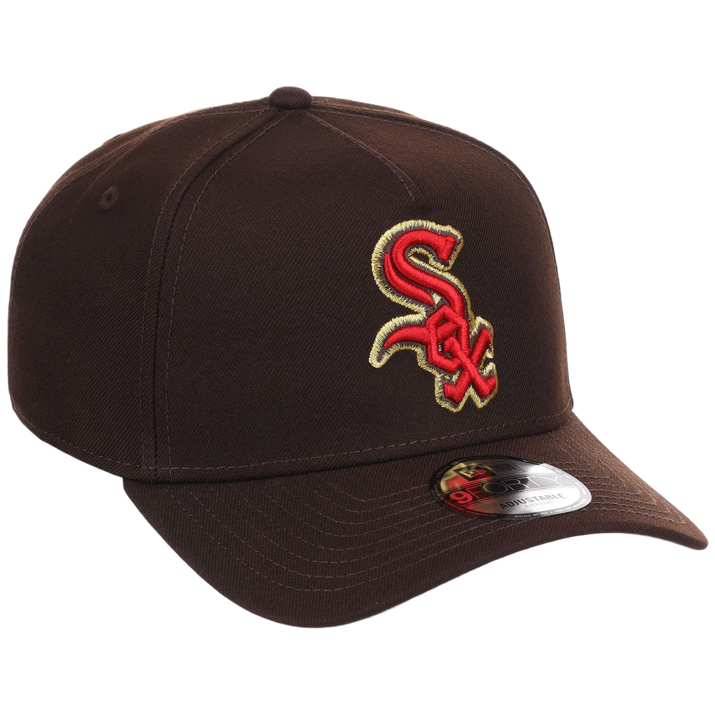 Chicago White Sox MLB Burnt Wood FASHION CORE New Era 9FORTY A-Frame