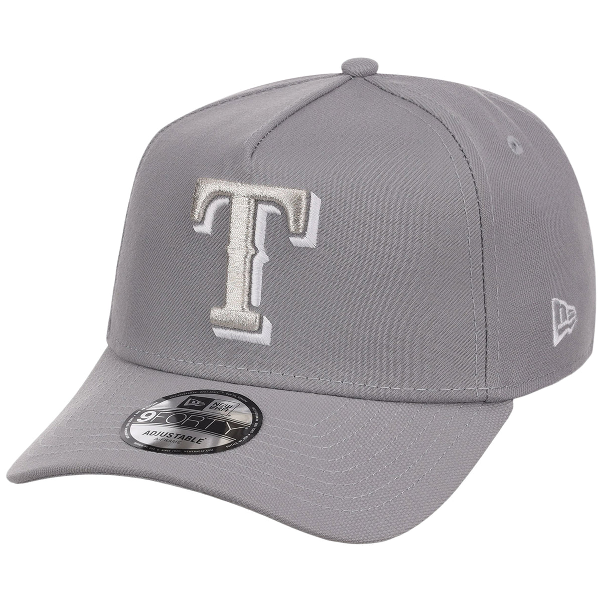 Texas Rangers MLB Gray x White FASHION CORE New Era 9FORTY A-Frame