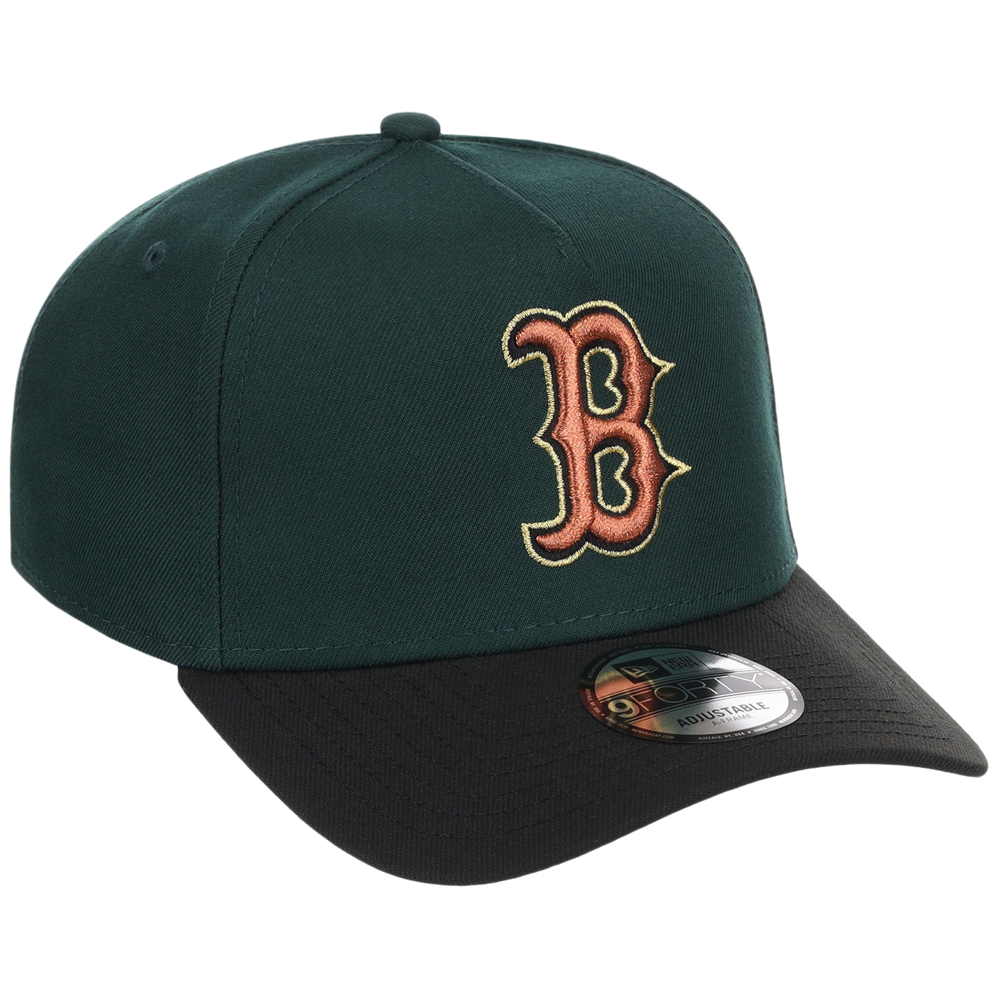 Boston Red Sox MLB Dark Green x Black FASHION CORE New Era 9FORTY A-Frame