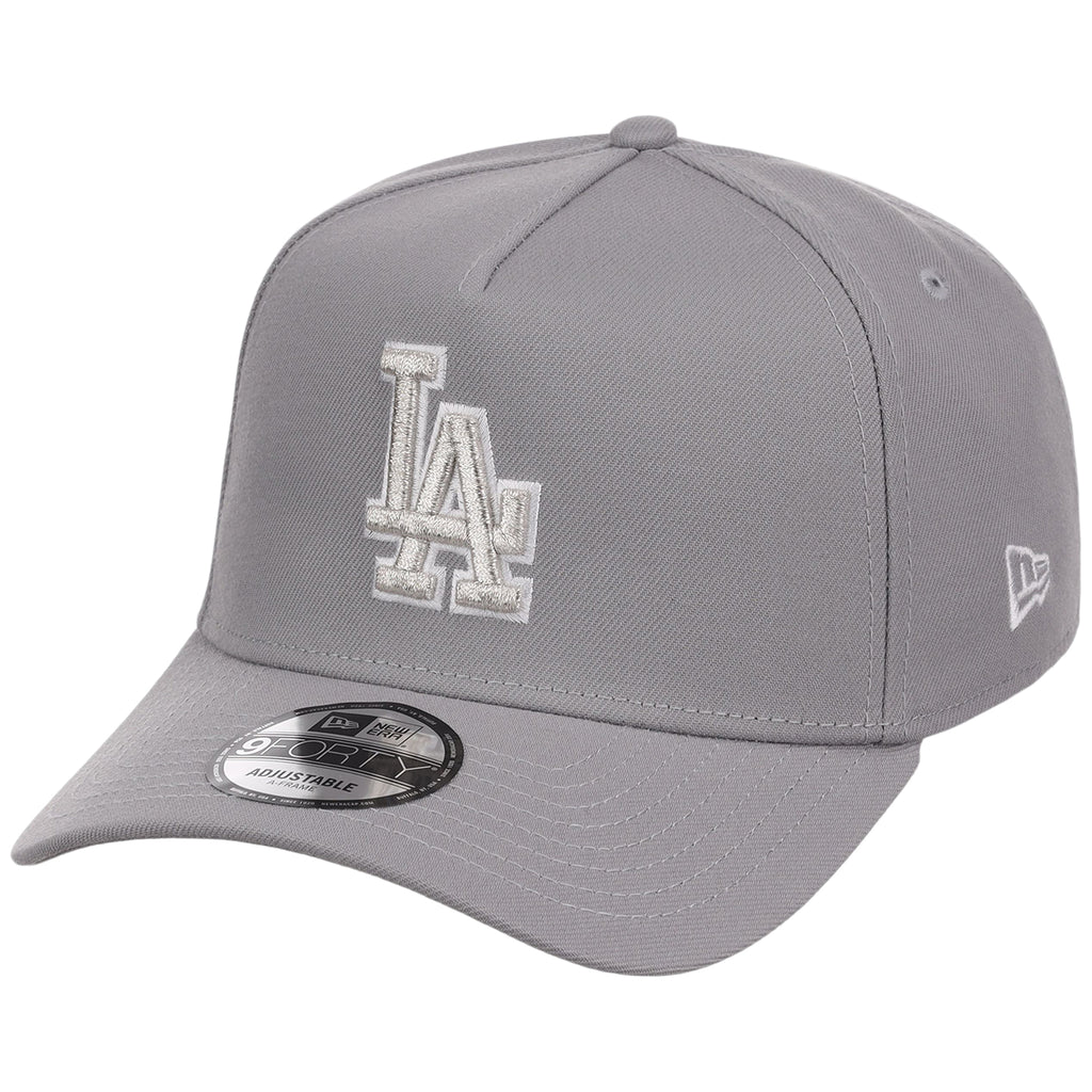 Los Angeles Dodgers MLB Gray x White FASHION CORE New Era 9FORTY A-Frame