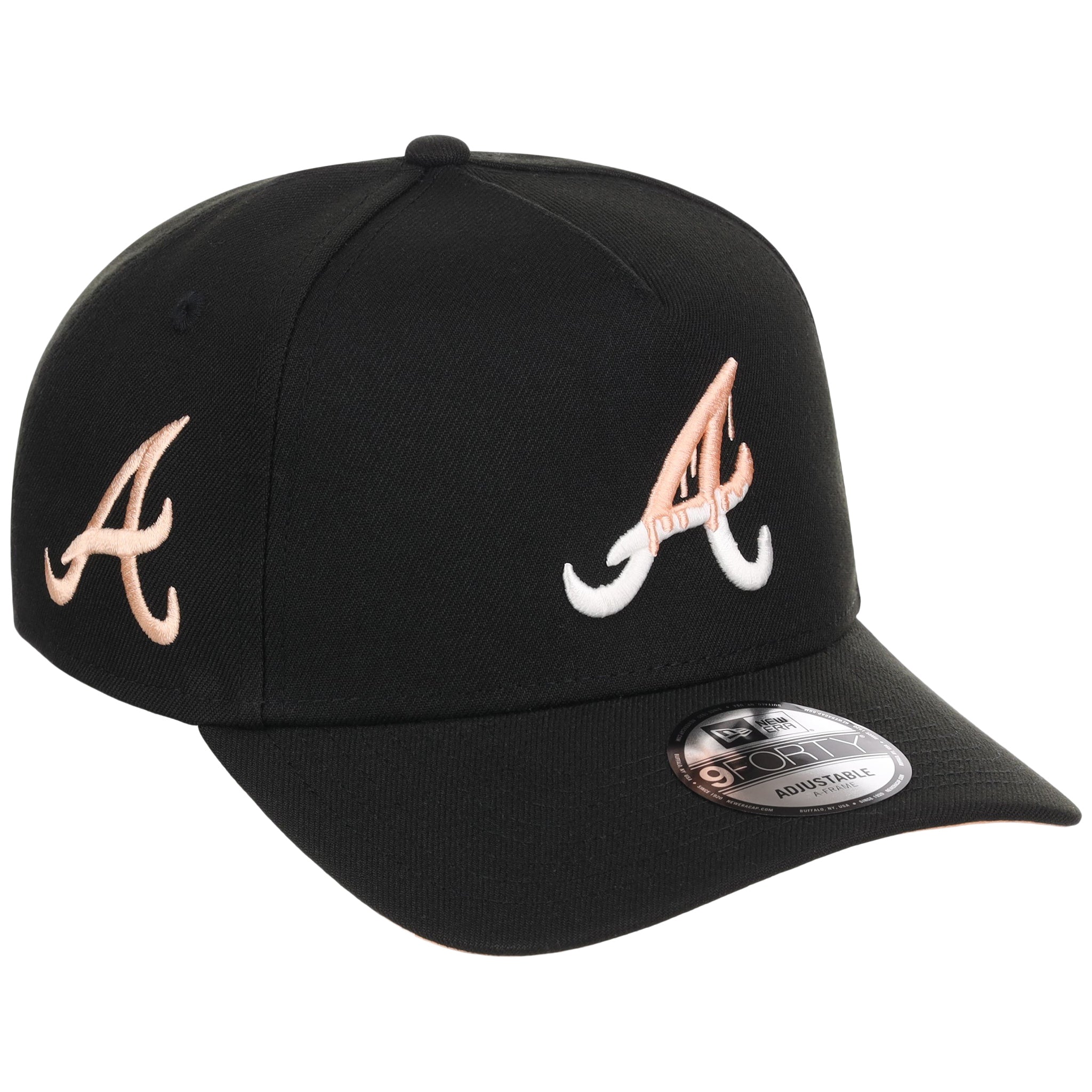 Atlanta Braves Peach Drip Atlanta Crown the City New Era 9FORTY