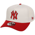 New York Yankees MLB Chrome x Red FASHION CORE New Era 9FORTY A-Frame