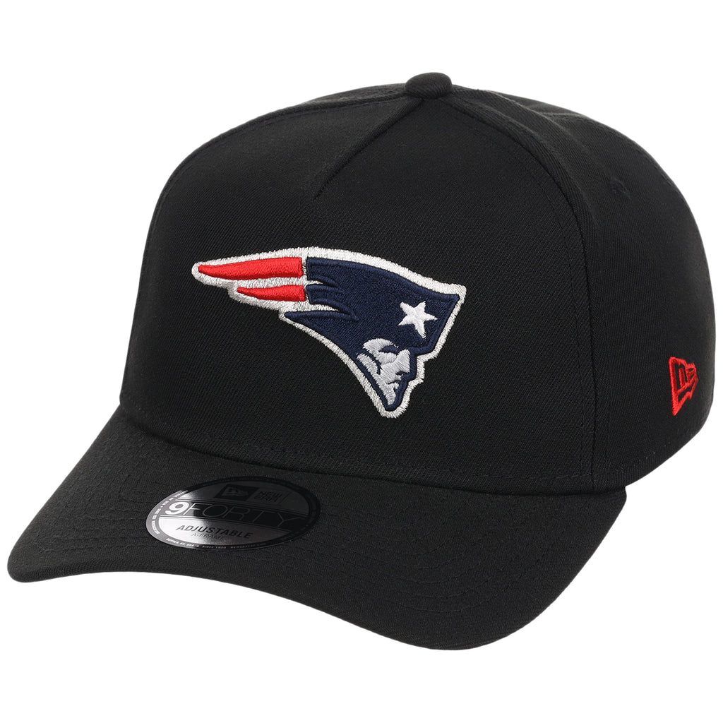 New England Patriots NFL Black Dome New Era 9FORTY A-Frame