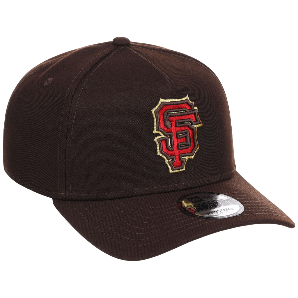 San Francisco Giants MLB Burnt Wood FASHION CORE New Era 9FORTY A-Frame