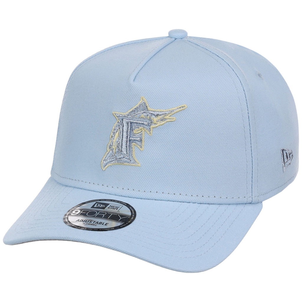 Florida Marlins MLB Glacial Blue New Era 9FORTY A-Frame
