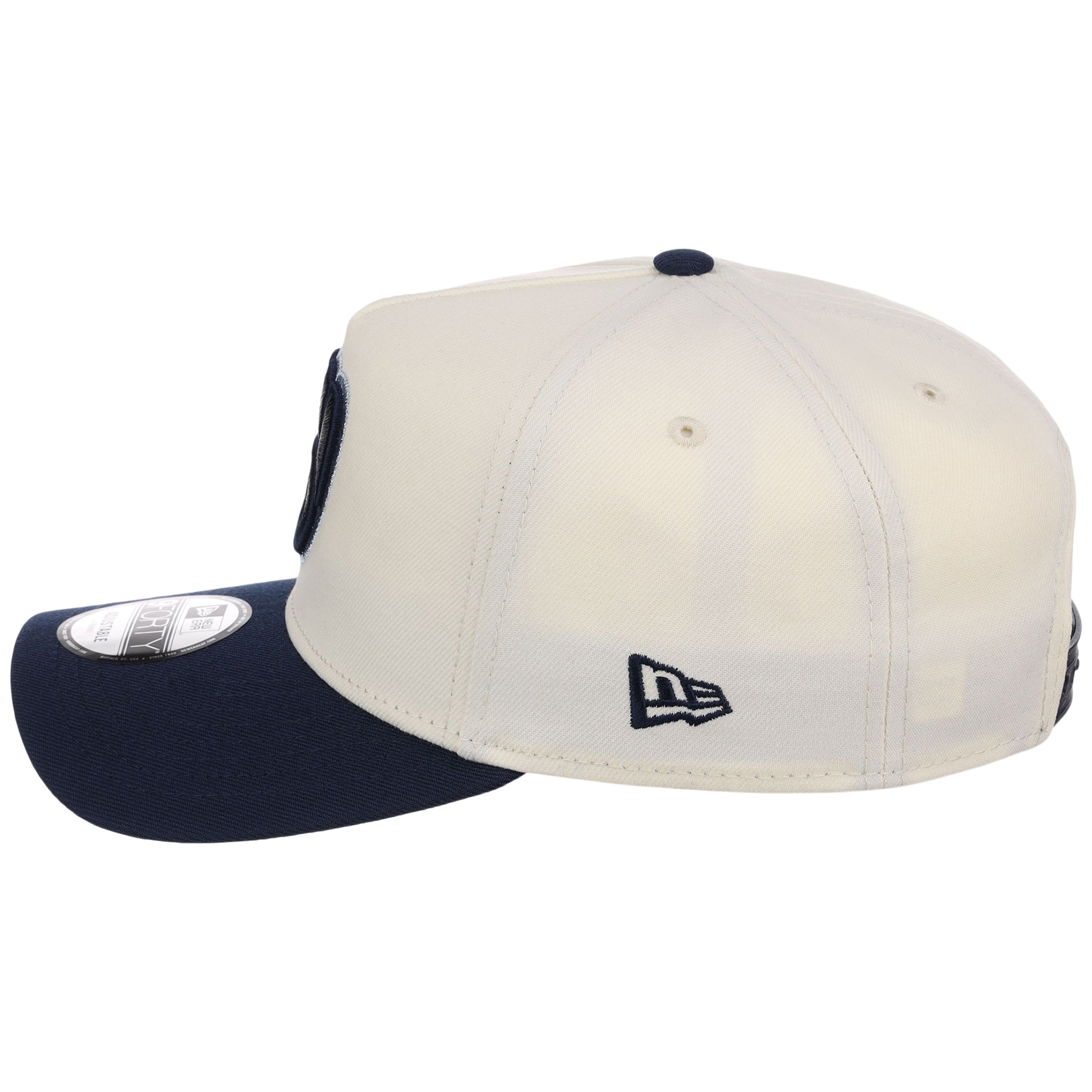 Milwaukee Brewers MLB Chrome x Navy FASHION CORE New Era 9FORTY A-Frame