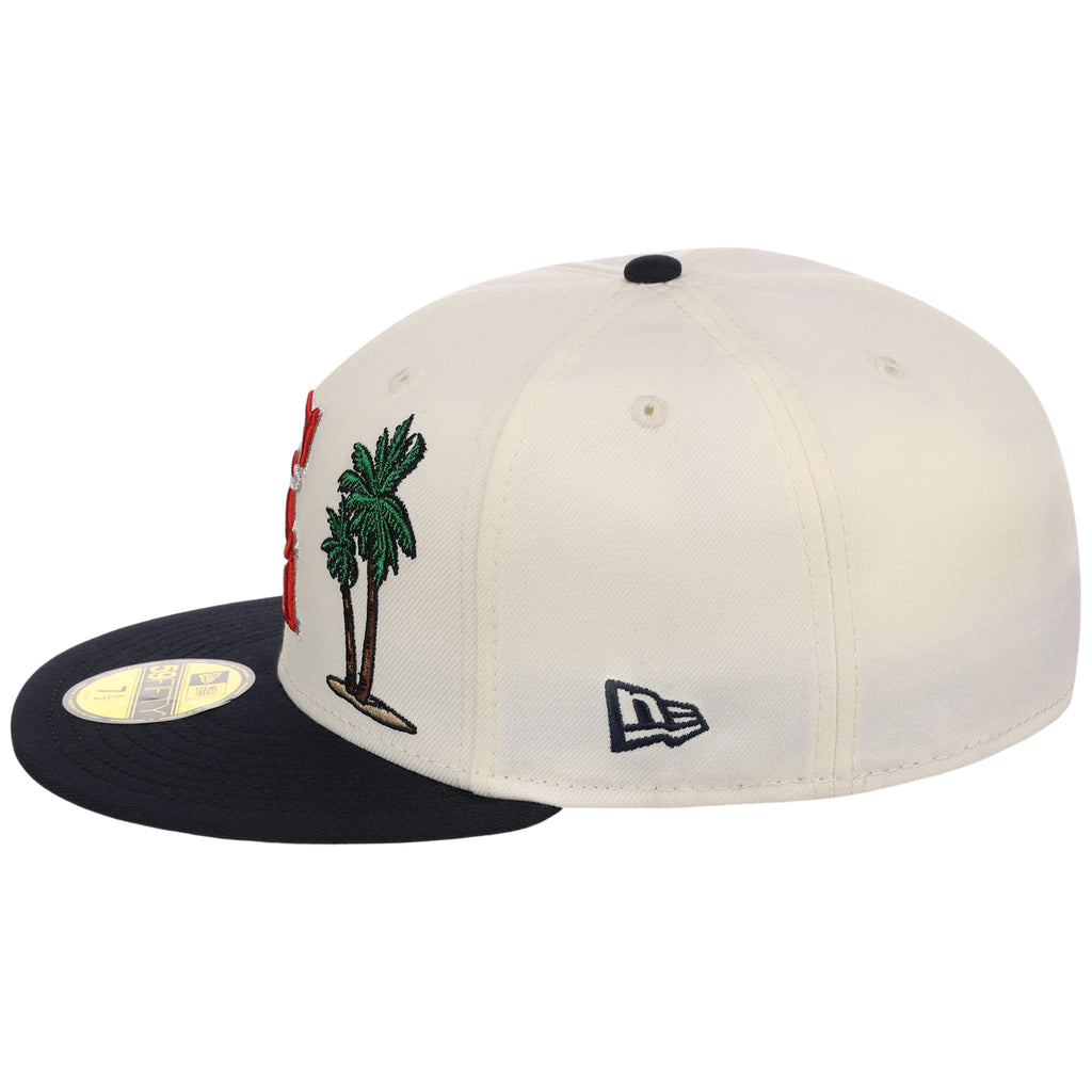 California Angels Crown the City New Era 59FIFTY Palm Tree (Chrome/Navy/Gray)