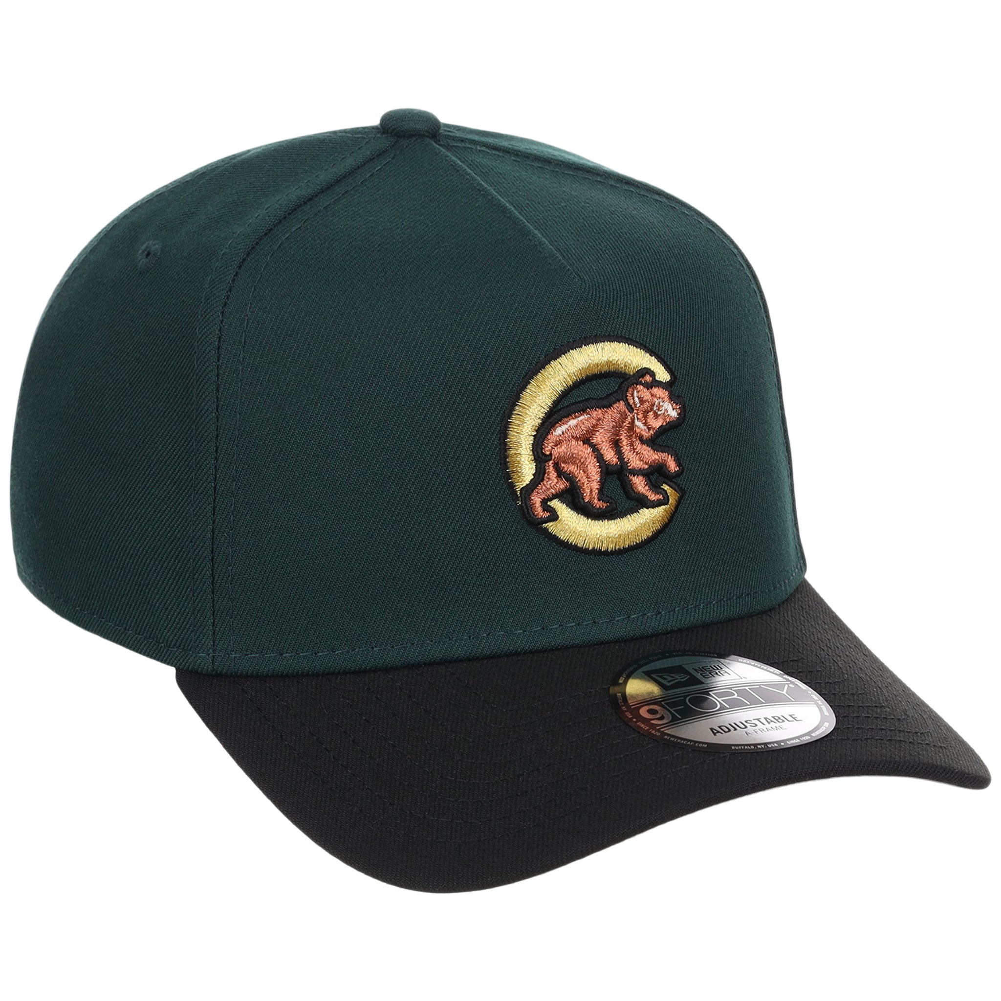 Chicago Cubs MLB Dark Green x Black FASHION CORE New Era 9FORTY A-Frame