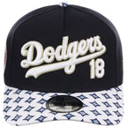 Los Angeles Dodgers Pacific Canvas New Era 9FORTY (Dark Royal/Multi)