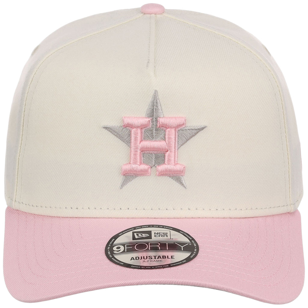 Houston Astros MLB Chrome x Pink FASHION CORE New Era 9FORTY A-Frame