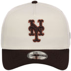 New York Mets MLB Chrome x Burnt Wood FASHION CORE New Era 9FORTY A-Frame