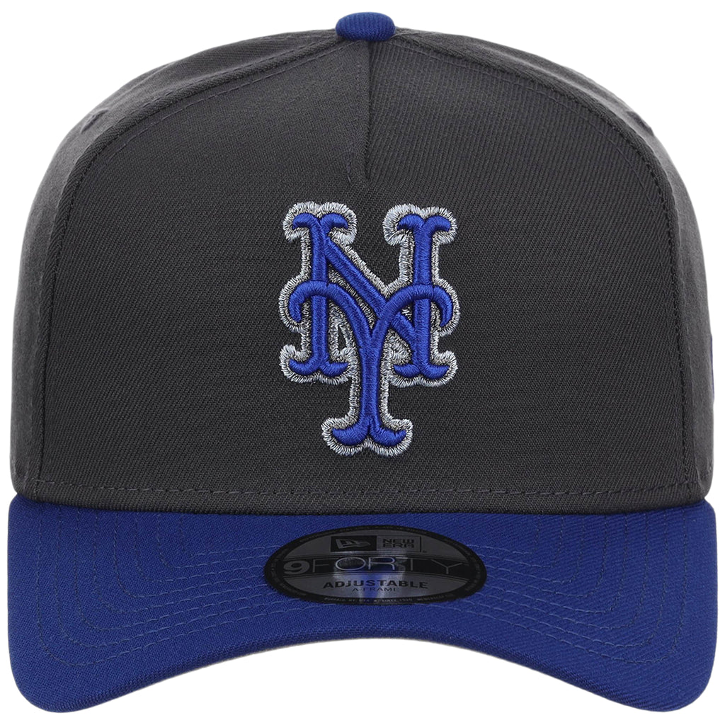New York Mets MLB Graphite x Royal FASHION CORE New Era 9FORTY A-Frame