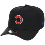 Chicago Cubs MLB Flipmode 2.0 Black Dome New Era 9FORTY A-Frame (Black/Black/Kelly Green)