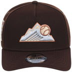 Colorado Rockies MLB Frosted Bark New Era 9FORTY A-Frame