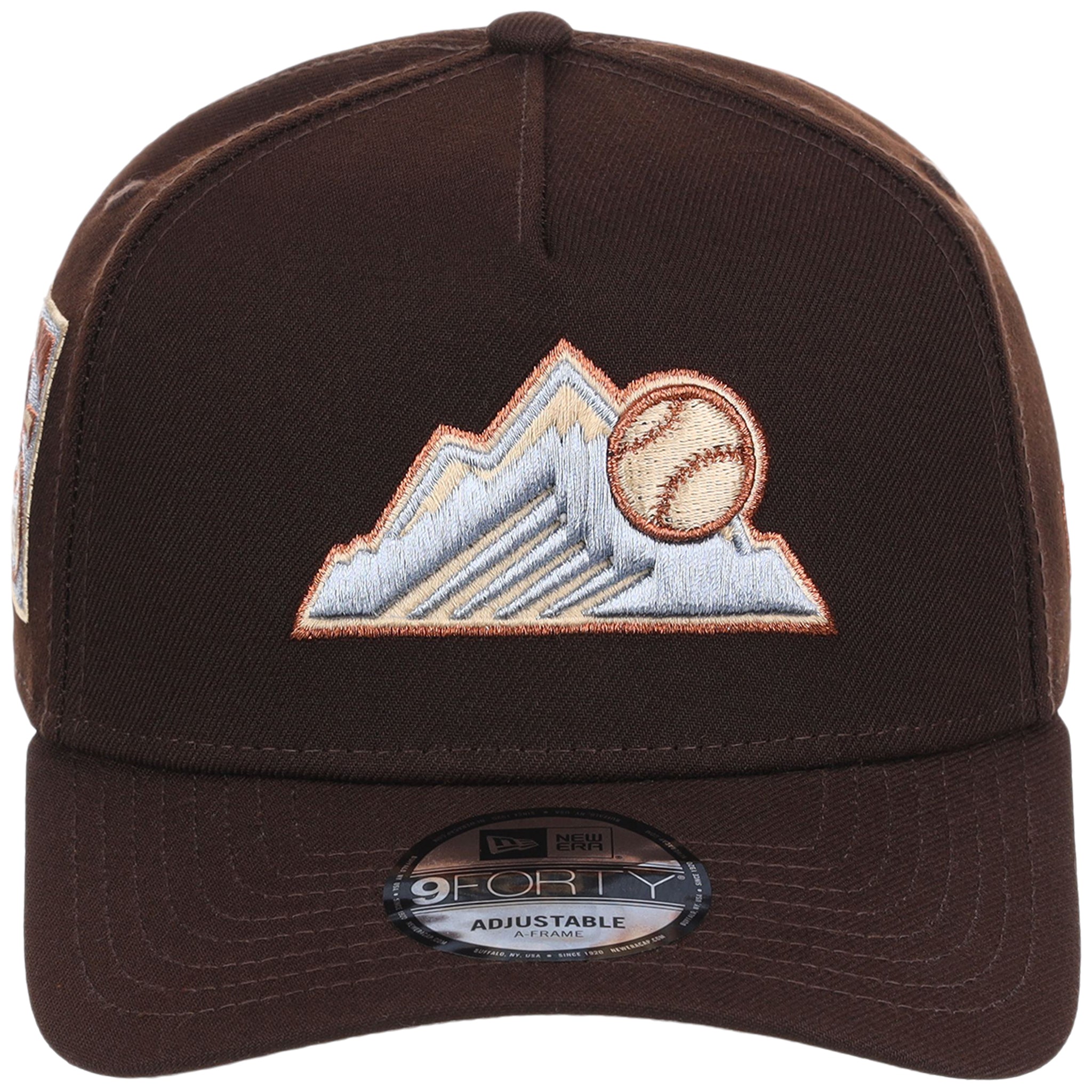 Colorado Rockies MLB Frosted Bark New Era 9FORTY A-Frame