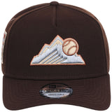 Colorado Rockies MLB Frosted Bark New Era 9FORTY A-Frame