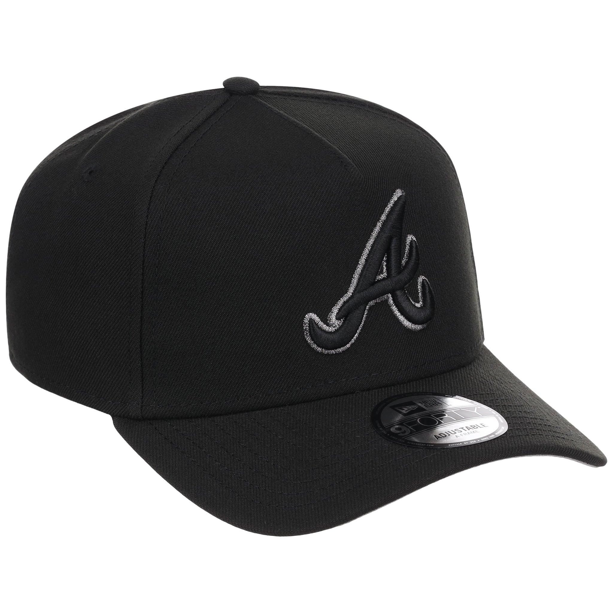 Atlanta Braves MLB Black x Pewter FASHION CORE New Era 9FORTY A-Frame