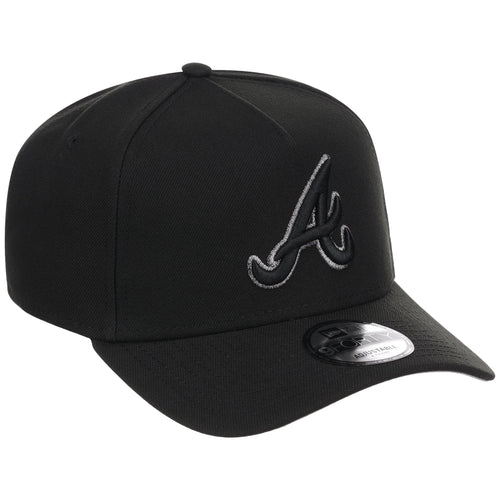 Atlanta Braves MLB Black x Pewter FASHION CORE New Era 9FORTY A-Frame
