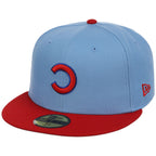 Chicago Cubs MLB Flipmode 2.0 New Era 59FIFTY (Sky/Red/Gray)