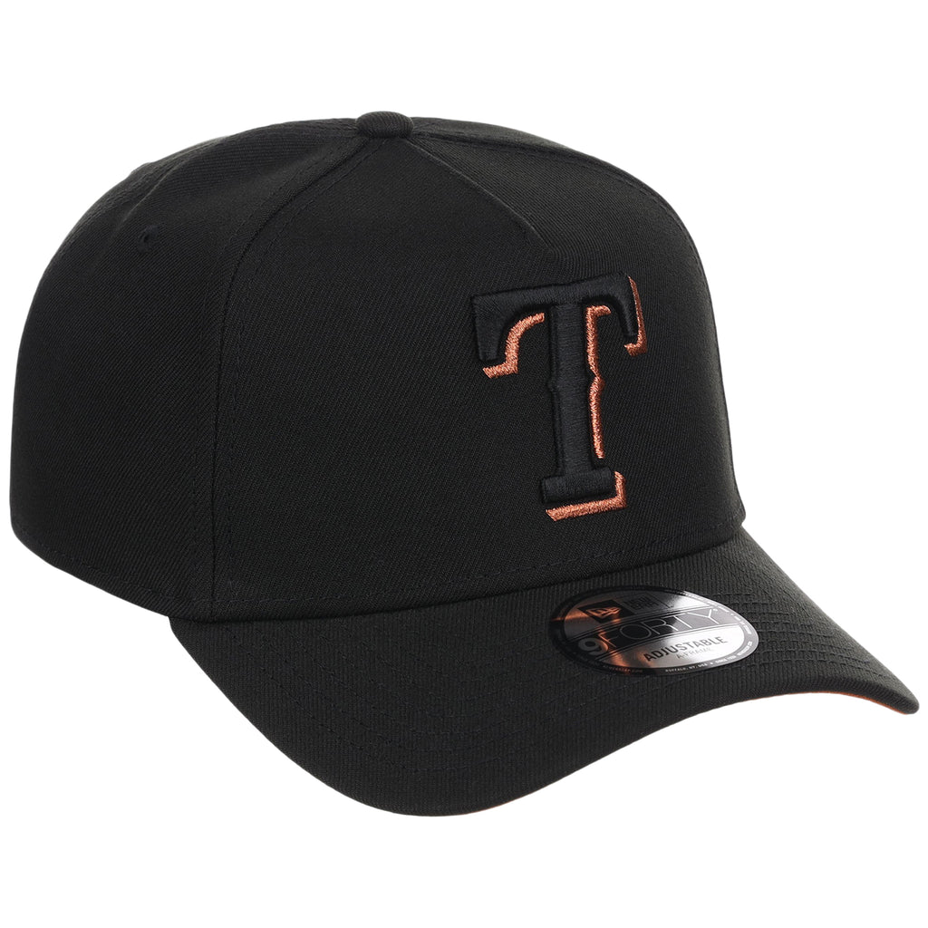 Texas Rangers MLB Black x Rust FASHION CORE New Era 9FORTY A-Frame