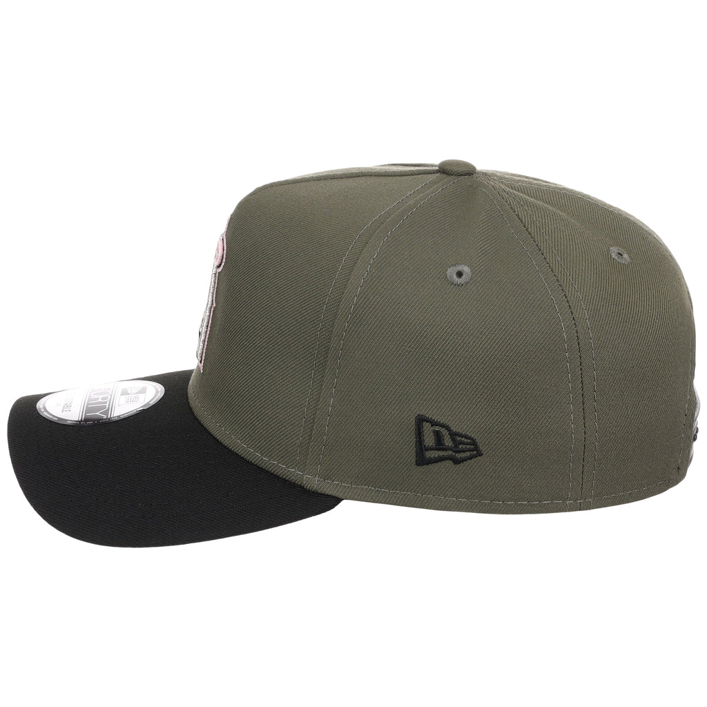 Anaheim Angels MLB Olive x Black & Pink FASHION CORE New Era 9FORTY A-Frame