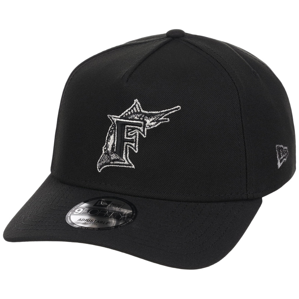 Florida Marlins MLB Liquid Titanium New Era 9FORTY A-Frame