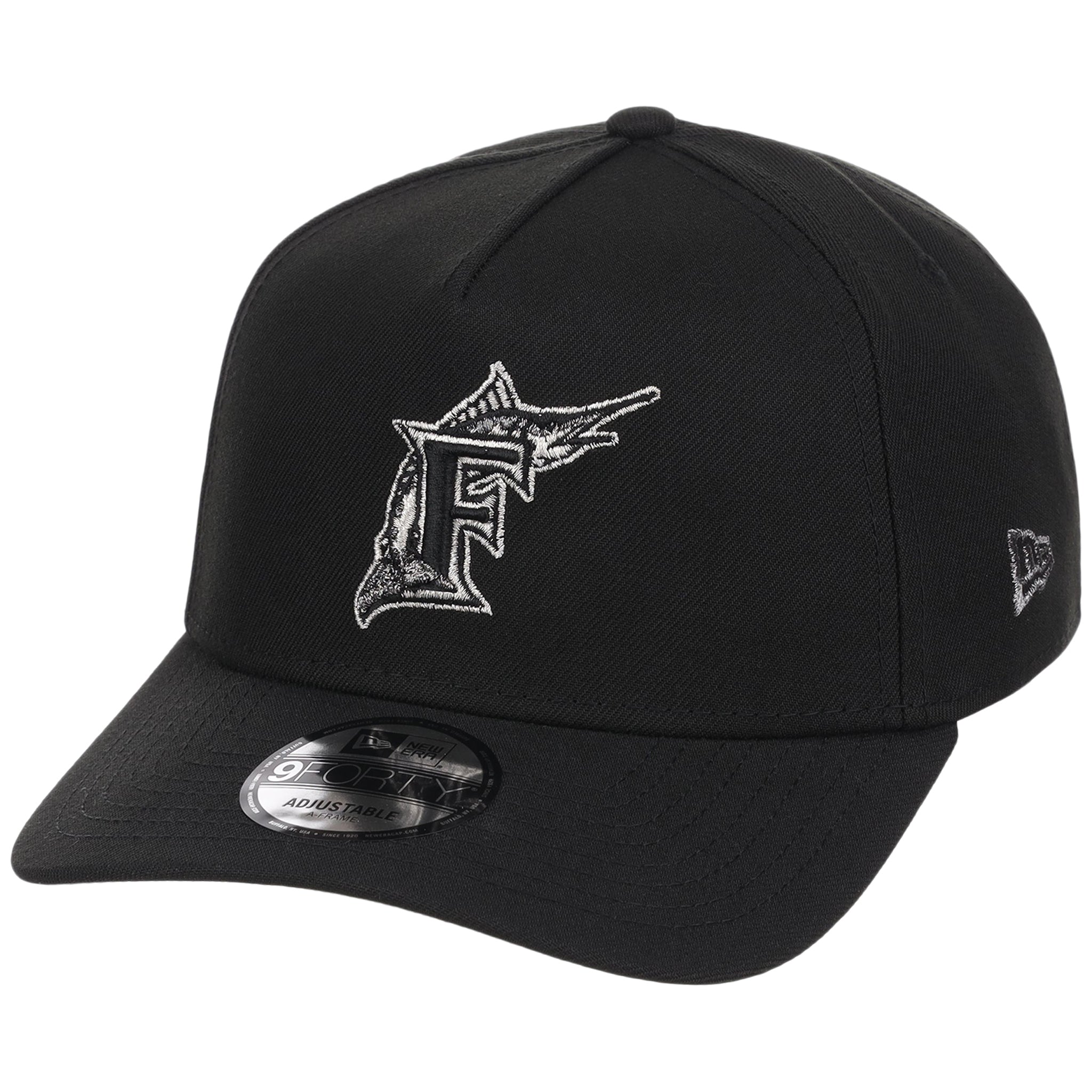 Florida Marlins MLB Liquid Titanium New Era 9FORTY A-Frame