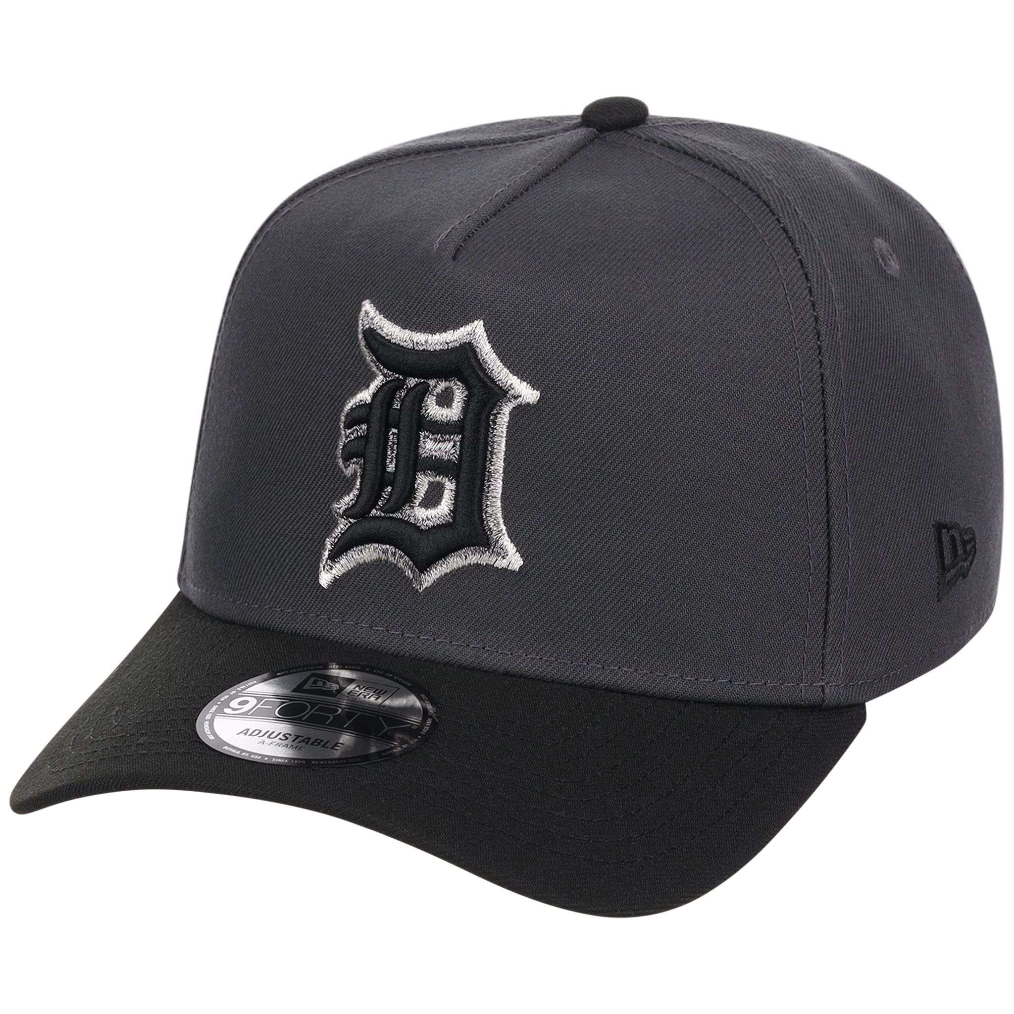 Detroit Tigers MLB Graphite x Black FASHION CORE New Era 9FORTY A-Frame