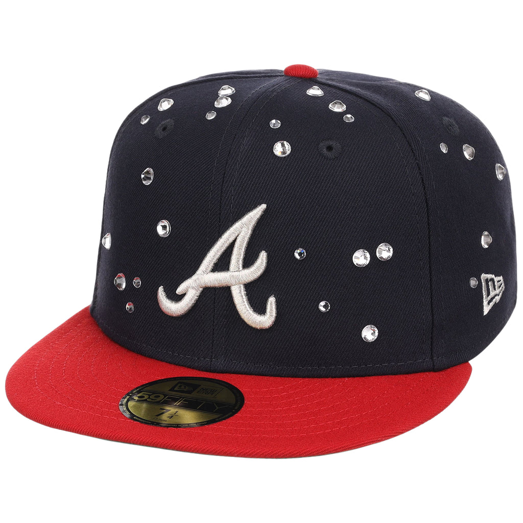 Atlanta Braves Quavo Georgia Pack Collection - New Era 59FIFTY "Iced Out" (Navy/Red)