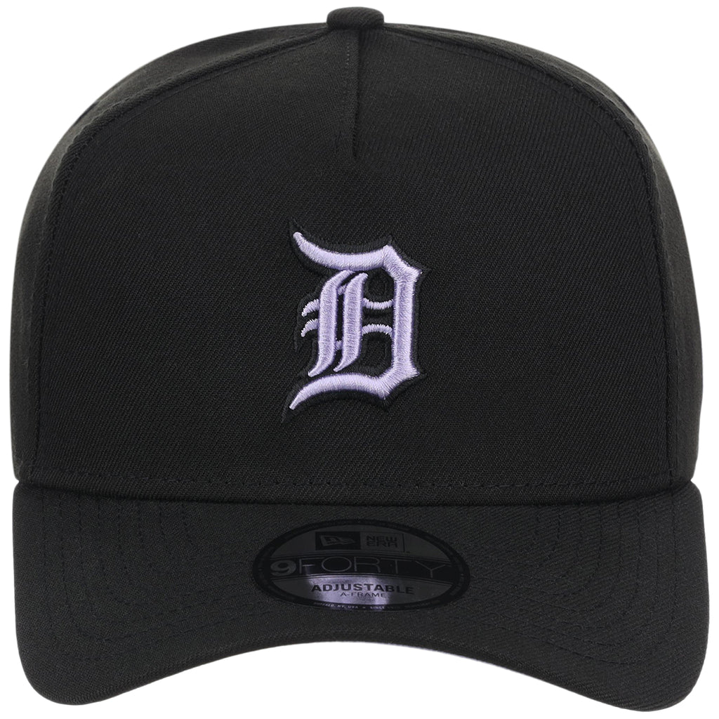 Detroit Tigers MLB Black x Lavender FASHION CORE New Era 9FORTY A-Frame