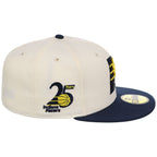 Indiana Pacers NBA Chrome OTC New Era 59FIFTY (Chrome/Navy)