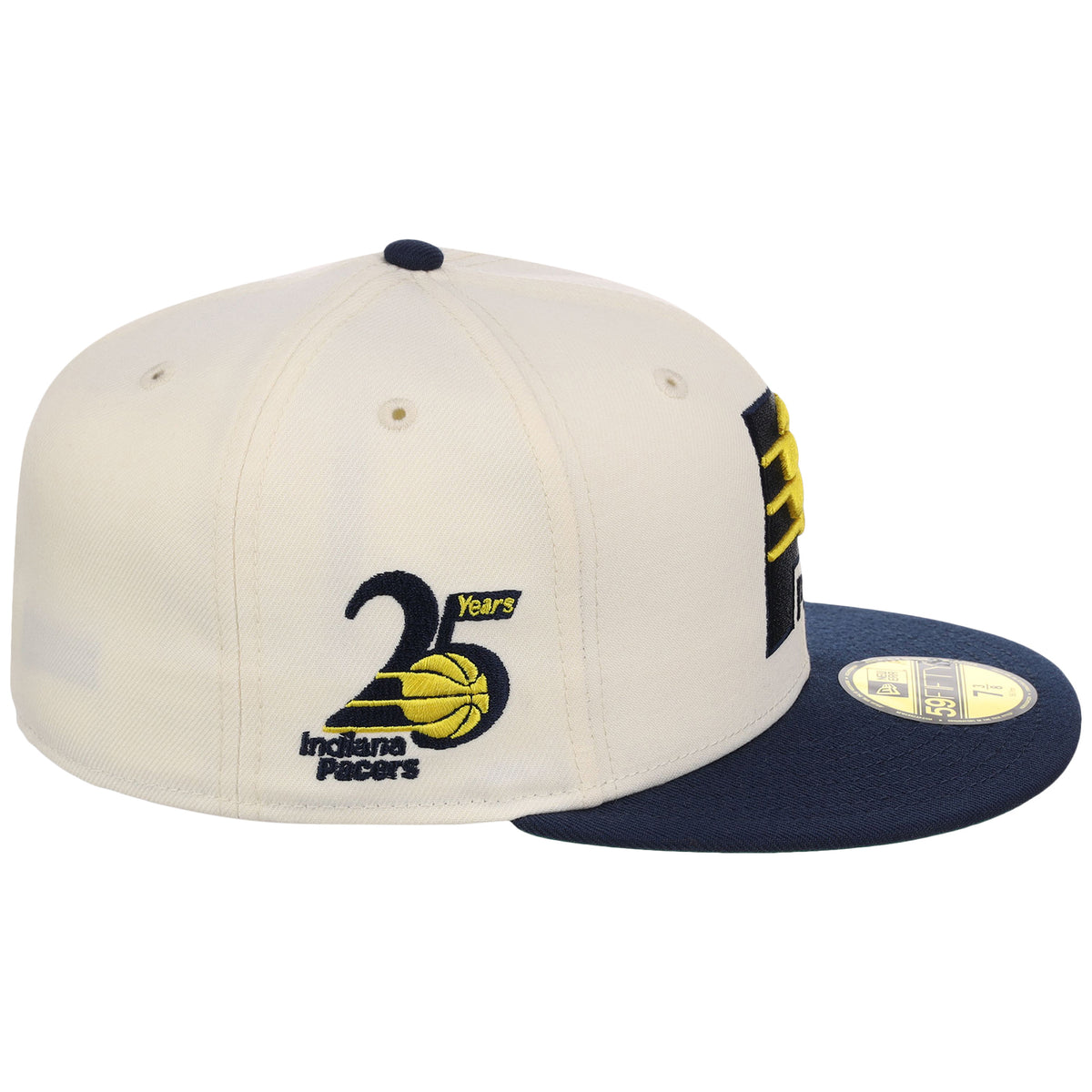 Indiana Pacers NBA Chrome OTC New Era 59FIFTY (Chrome/Navy)