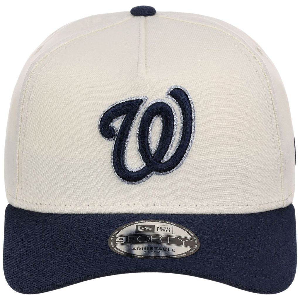 Washington Nationals MLB Chrome x Navy FASHION CORE New Era 9FORTY A-Frame
