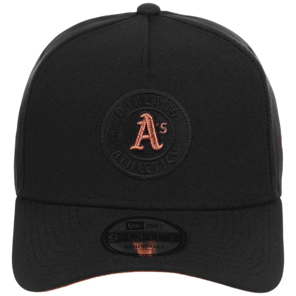 Oakland Athletics MLB Black x Rust FASHION CORE New Era 9FORTY A-Frame