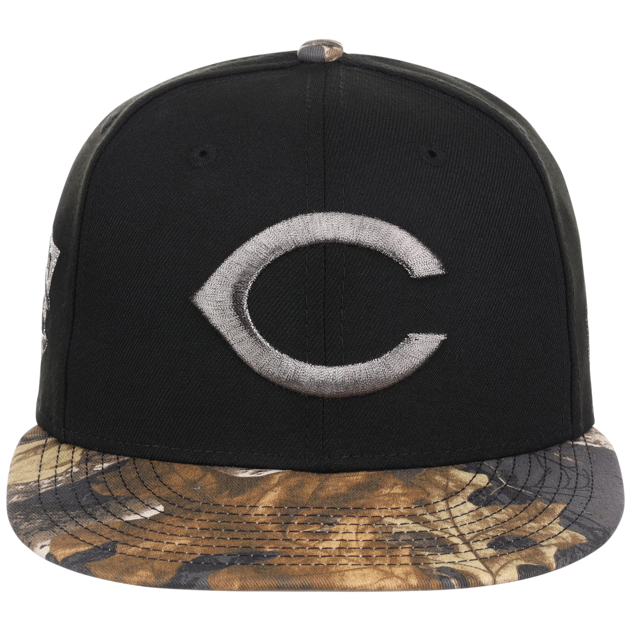 Cleveland Indians MLB Black Realtree Metallics New Era 59FIFTY