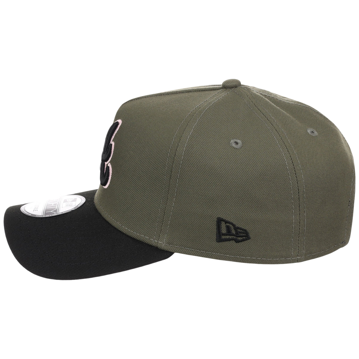 Atlanta Braves MLB Olive x Black & Pink FASHION CORE New Era 9FORTY A-Frame