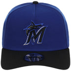 Miami Marlins MLB Royal x Black FASHION CORE New Era 9FORTY A-Frame
