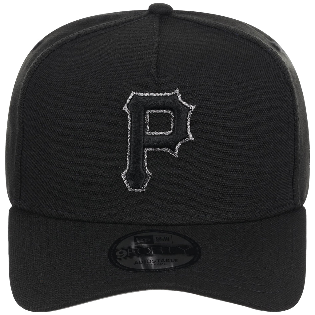 Pittsburgh Pirates MLB Black x Pewter FASHION CORE New Era 9FORTY A-Frame