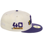 Utah Jazz NBA Chrome OTC New Era 59FIFTY (Chrome/Purple)