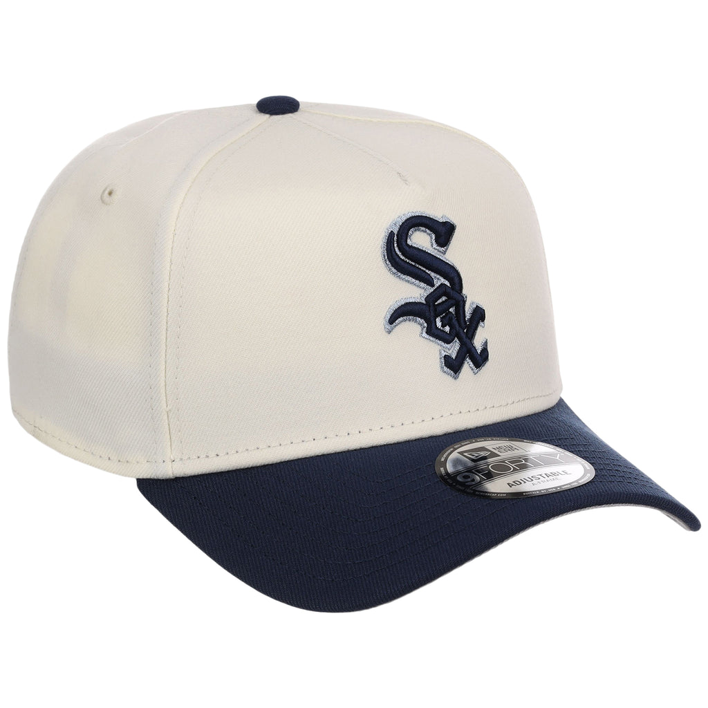 Chicago White Sox MLB Chrome x Navy FASHION CORE New Era 9FORTY A-Frame