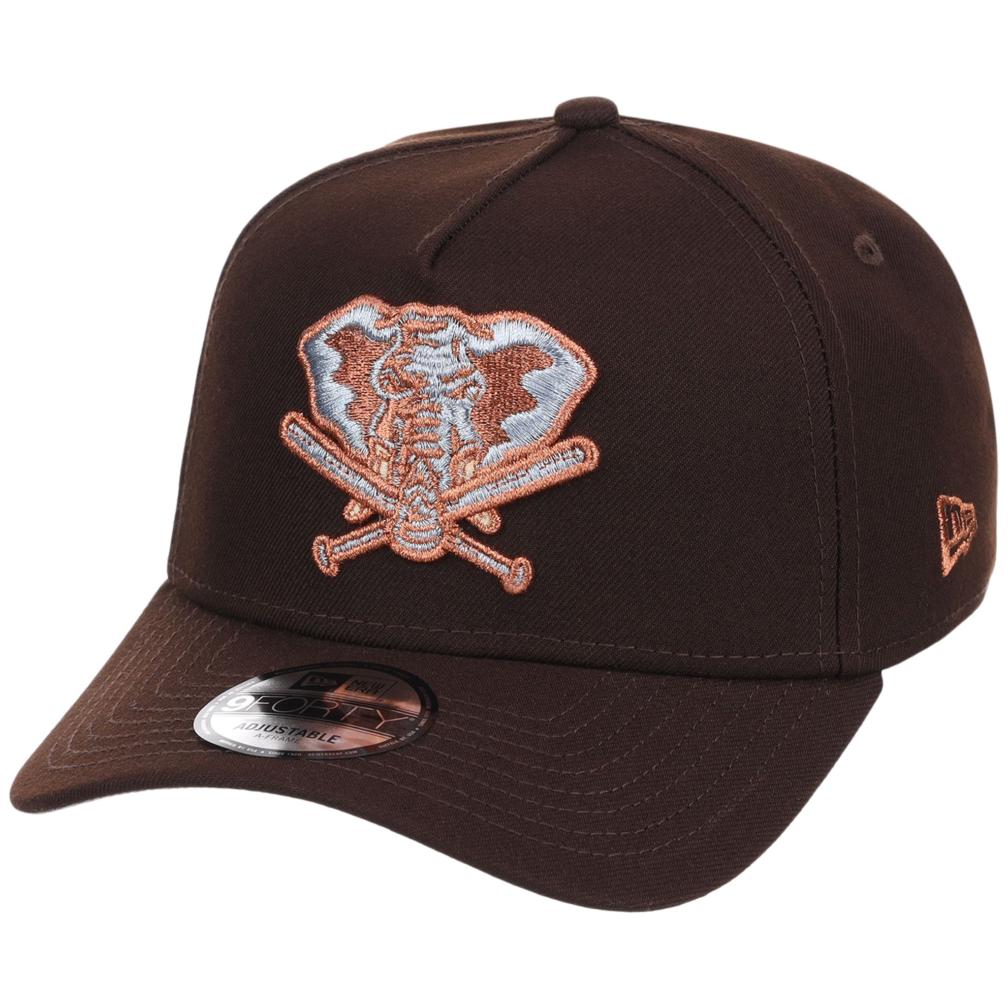Oakland Athletics MLB Frosted Bark New Era 9FORTY A-Frame